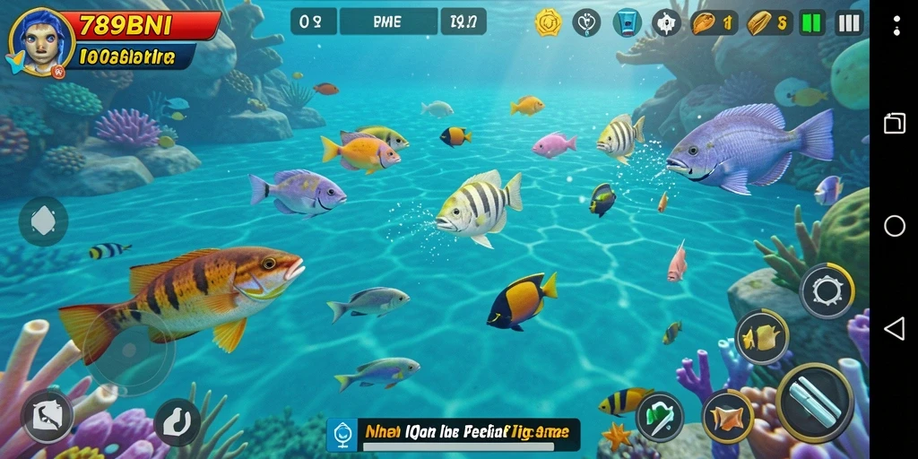 Tampilan gameplay seru dalam 789BNI yang penuh aksi Tembak Ikan.