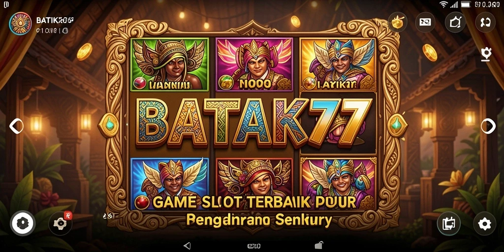 Tampilan gameplay seru dan interaktif dalam BATIK77.