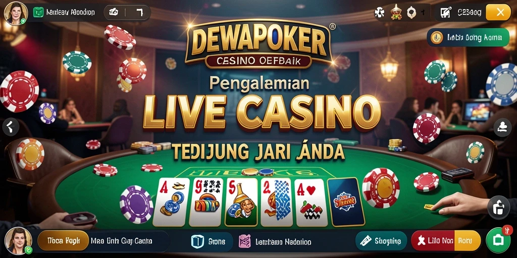 Gameplay seru di DEWAPOKER dengan dealer langsung yang profesional.