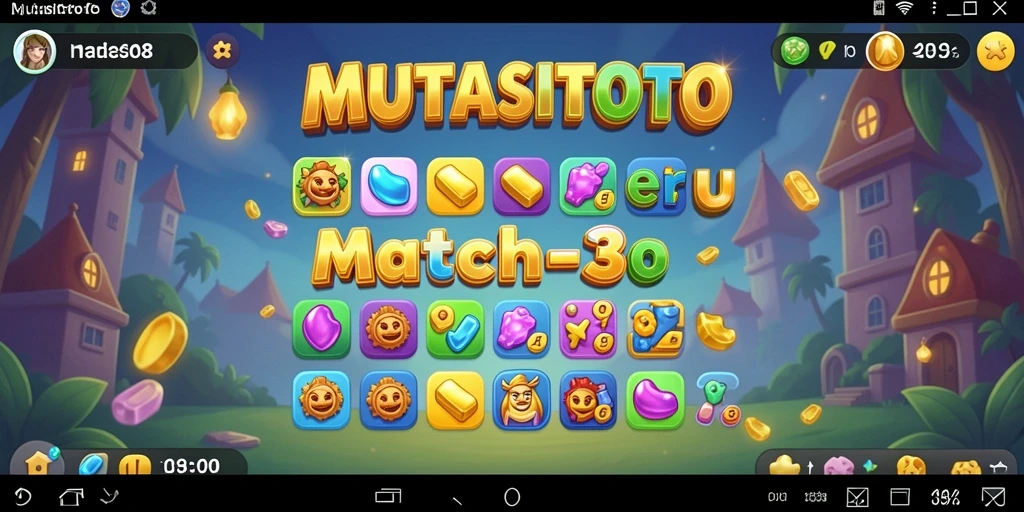 Tampilan gameplay seru dan penuh warna dari MUTASITOTO.