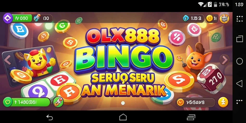 Tampilan utama OLX888 yang menampilkan gameplay Bingo yang seru.