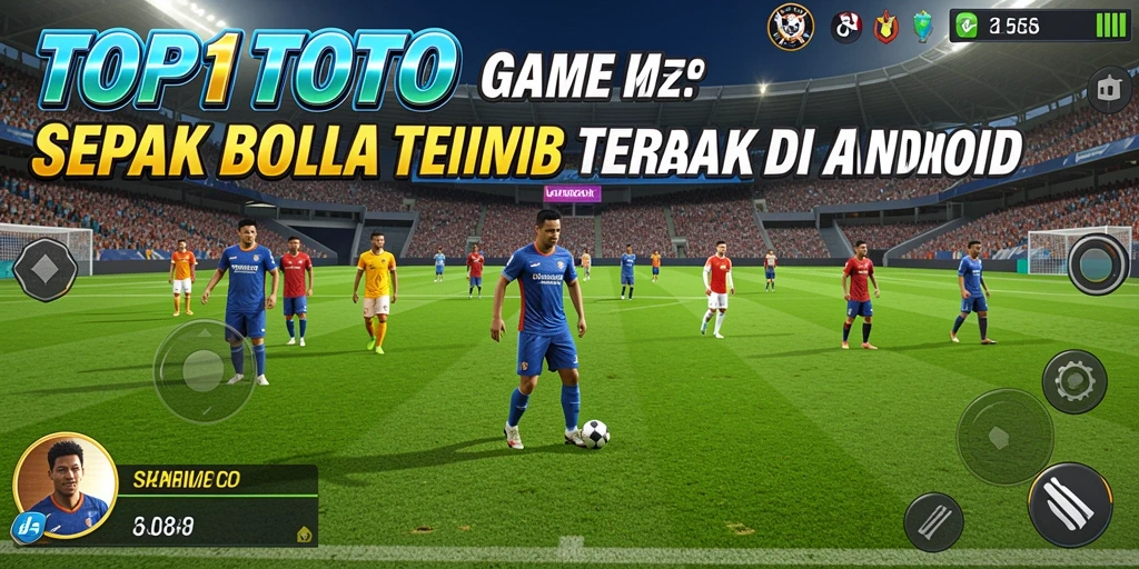 Tampilan screenshot dari gameplay sepak bola yang seru di TOP1TOTO.